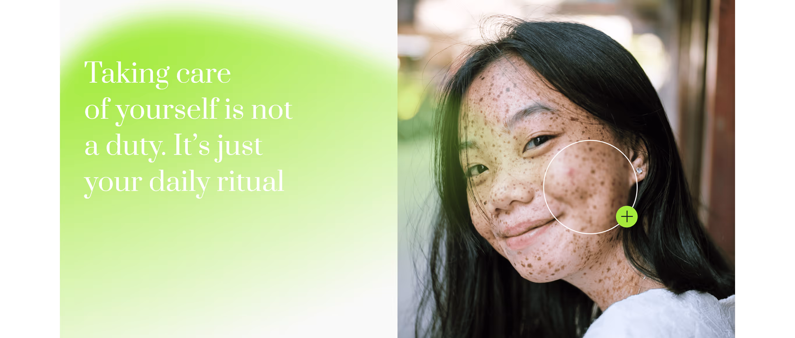 C-LAB visual — 'Taking care of yourself is not a duty, it’s just your daily ritual'