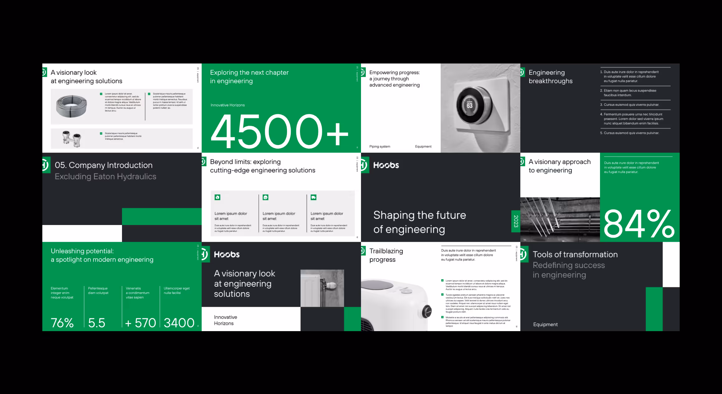 Hoobs presentation slides with company figures