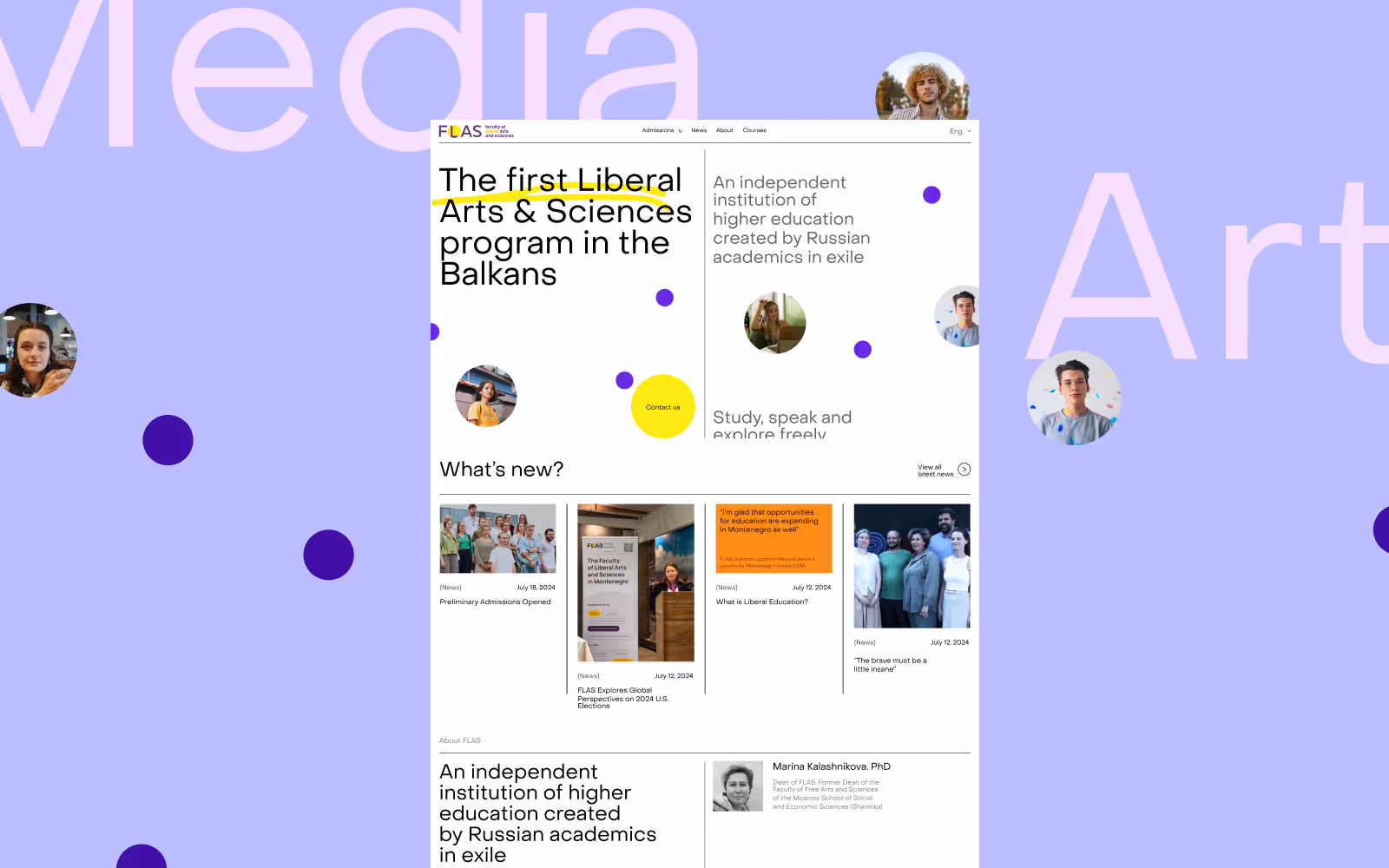 FLAS website — 'The first Liberal Arts & Sciences program in the Balkans'